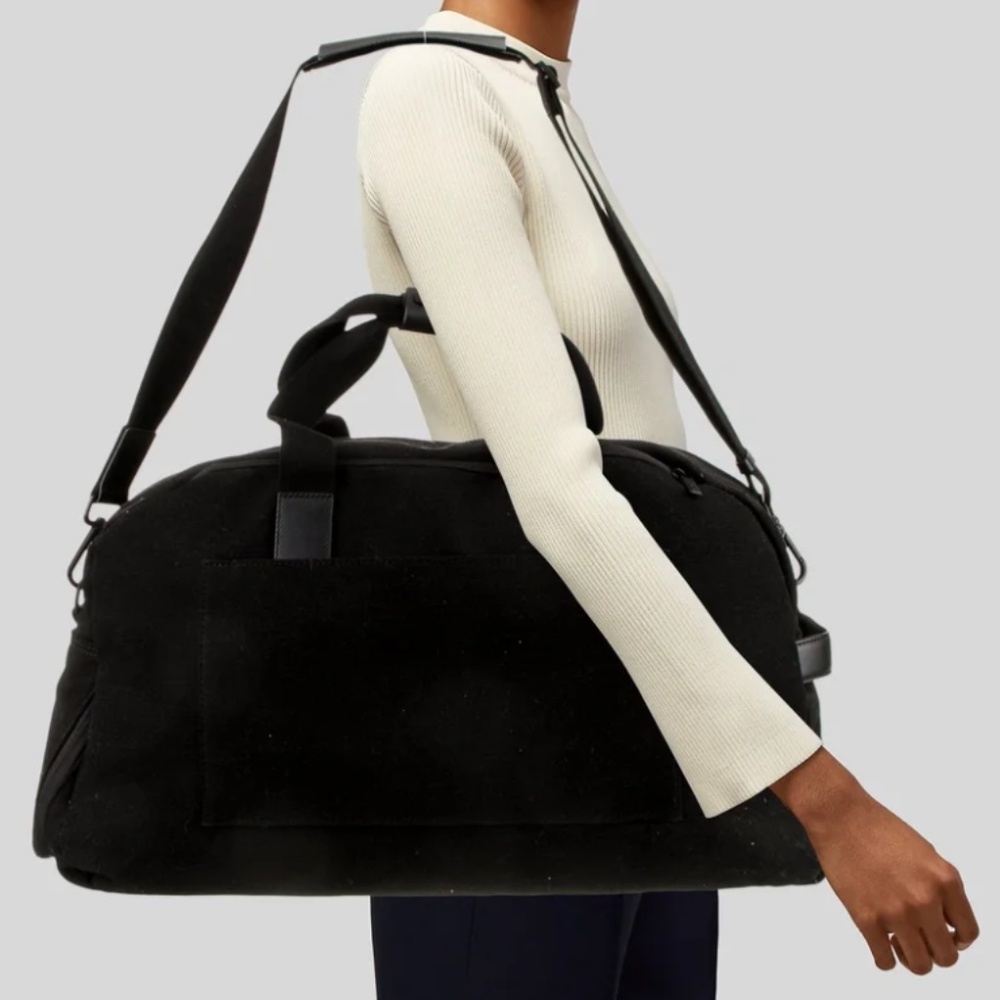 Travel Chic: *Away* Black Canvas Weekender